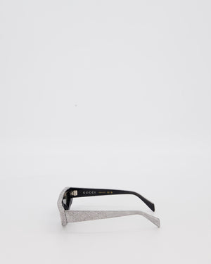Gucci Silver GG Monogram Cat Eye Sunglasses