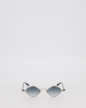 Chrome Hearts Black Diamond Dog Sunglasses with Silver Hardware