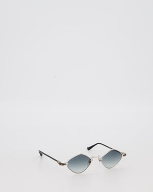 Chrome Hearts Black Diamond Dog Sunglasses with Silver Hardware