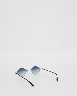 Chrome Hearts Black Diamond Dog Sunglasses with Silver Hardware