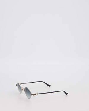 Chrome Hearts Black Diamond Dog Sunglasses with Silver Hardware