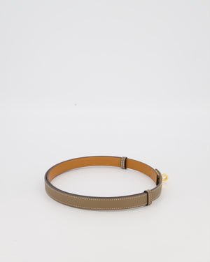 Hermès Kelly Belt in Etoupe Epsom Leather with Gold Hardware