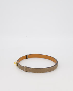 Hermès Kelly Belt in Etoupe Epsom Leather with Gold Hardware