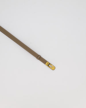 Hermès Kelly Belt in Etoupe Epsom Leather with Gold Hardware