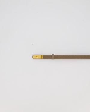 Hermès Kelly Belt in Etoupe Epsom Leather with Gold Hardware