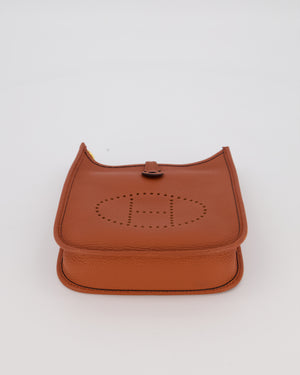 Hermès Mini Evelyne 16 Amazone in Cuivre Clemence Leather with Gold Hardware