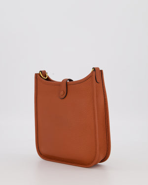 Hermès Mini Evelyne 16 Amazone in Cuivre Clemence Leather with Gold Hardware