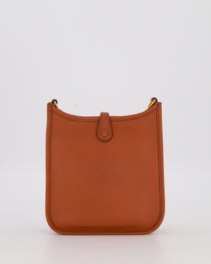 Hermès Mini Evelyne 16 Amazone in Cuivre Clemence Leather with Gold Hardware