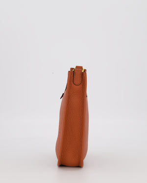 Hermès Mini Evelyne 16 Amazone in Cuivre Clemence Leather with Gold Hardware