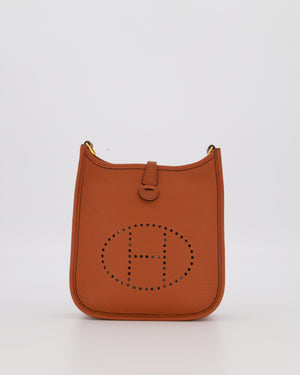 Hermès Mini Evelyne 16 Amazone in Cuivre Clemence Leather with Gold Hardware