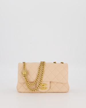 Chanel Coco Crush Peach Mini Rectangular Flap Bag in Lambskin Leather with Brushed Gold Hardware