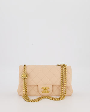 Chanel Coco Crush Peach Mini Rectangular Flap Bag in Lambskin Leather with Brushed Gold Hardware