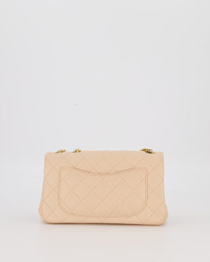 Chanel Coco Crush Peach Mini Rectangular Flap Bag in Lambskin Leather with Brushed Gold Hardware