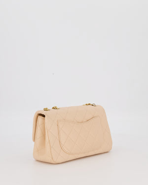 Chanel Coco Crush Peach Mini Rectangular Flap Bag in Lambskin Leather with Brushed Gold Hardware