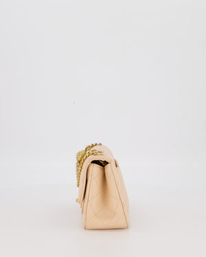 Chanel Coco Crush Peach Mini Rectangular Flap Bag in Lambskin Leather with Brushed Gold Hardware
