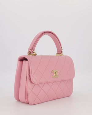 Chanel Lilac Trendy Small Flap Bag in Lambskin Leather with Gold Hardware