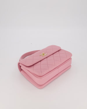 Chanel Lilac Trendy Small Flap Bag in Lambskin Leather with Gold Hardware
