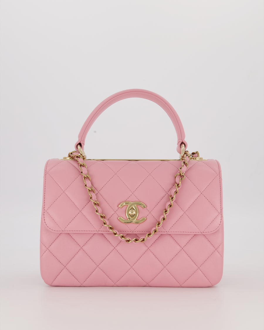 Chanel Lilac Trendy Small Flap Bag in Lambskin Leather with Gold Hardware