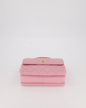 Chanel Lilac Trendy Small Flap Bag in Lambskin Leather with Gold Hardware