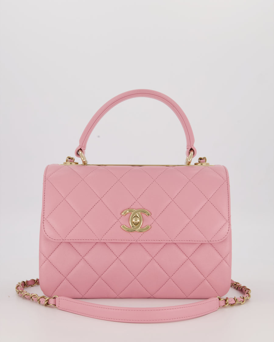 Chanel Lilac Trendy Small Flap Bag in Lambskin Leather with Gold Hardware