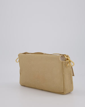 *LIMITED EDITION* Fendi Baguette Bag with Needlepoint Embroidery Kit in Perforated Cotton with Gold Hardware