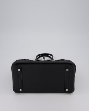 *VERY RARE* Hermès Birkin 30 Retourne Bag in Noir Togo Leather with Palladium Hardware