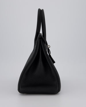 *VERY RARE* Hermès Birkin 30 Retourne Bag in Noir Togo Leather with Palladium Hardware