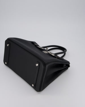 *VERY RARE* Hermès Birkin 30 Retourne Bag in Noir Togo Leather with Palladium Hardware