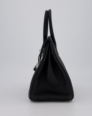 *VERY RARE* Hermès Birkin 30 Retourne Bag in Noir Togo Leather with Palladium Hardware