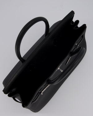 *VERY RARE* Hermès Birkin 30 Retourne Bag in Noir Togo Leather with Palladium Hardware