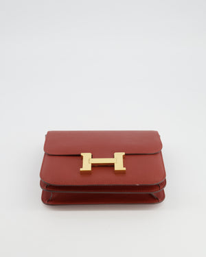 Hermès Constance III 18 Miroir Bag in Rouge Venitien Epsom Leather with Gold Hardware