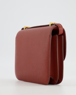 Hermès Constance III 18 Miroir Bag in Rouge Venitien Epsom Leather with Gold Hardware