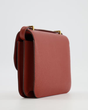 Hermès Constance III 18 Miroir Bag in Rouge Venitien Epsom Leather with Gold Hardware