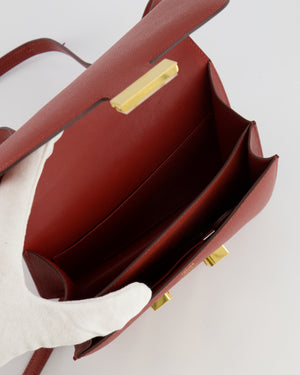Hermès Constance III 18 Miroir Bag in Rouge Venitien Epsom Leather with Gold Hardware
