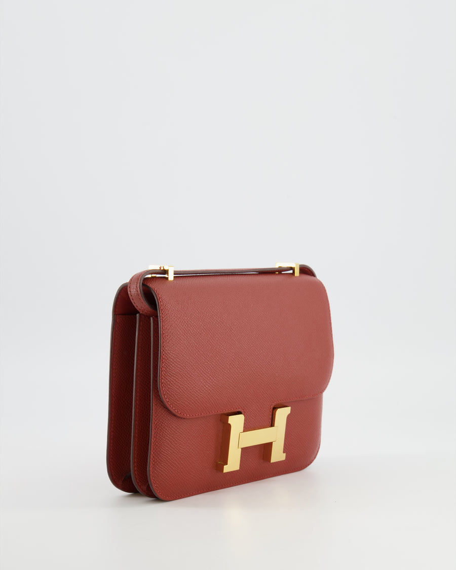 Hermès Constance III 18 Miroir Bag in Rouge Venitien Epsom Leather with Gold Hardware