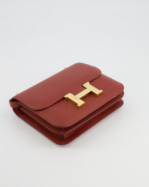 Hermès Constance III 18 Miroir Bag in Rouge Venitien Epsom Leather with Gold Hardware