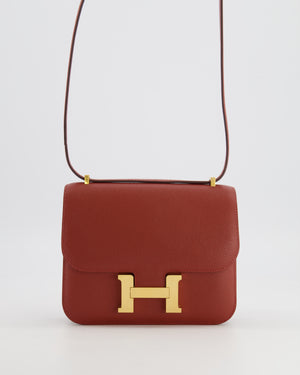 Hermès Constance III 18 Miroir Bag in Rouge Venitien Epsom Leather with Gold Hardware
