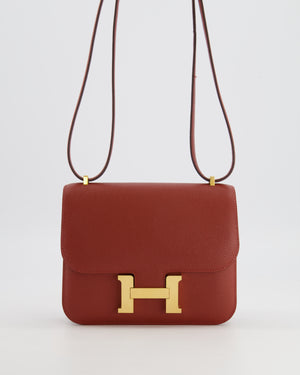 Hermès Constance III 18 Miroir Bag in Rouge Venitien Epsom Leather with Gold Hardware