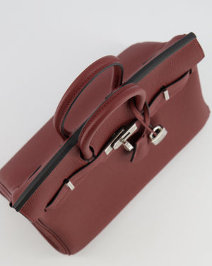 Hermès Birkin 25 Retourne Bag in Rouge H Togo Leather with Palladium Hardware