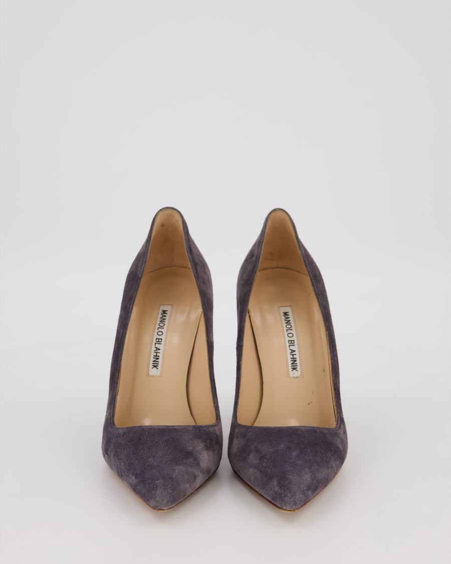 Manolo Blahnik Grey Suede 105 Heels Size EU 37