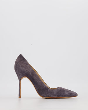 Manolo Blahnik Grey Suede 105 Heels Size EU 37