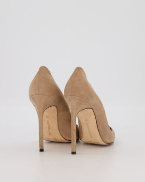 Manolo Blahnik Beige Suede BB 115 Heels Size EU 37