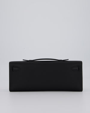 *HOT & RARE* Hermès Kelly Cut Bag in Noir Swift Leather with Gold Hardware