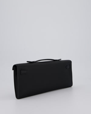 *HOT & RARE* Hermès Kelly Cut Bag in Noir Swift Leather with Gold Hardware
