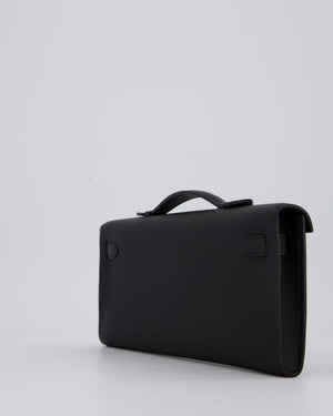 *HOT & RARE* Hermès Kelly Cut Bag in Noir Swift Leather with Gold Hardware