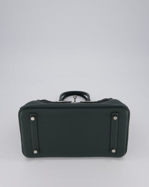 Hermès Birkin 30 Retourne Bag in Vert Mangrove Togo Leather with Palladium Hardware