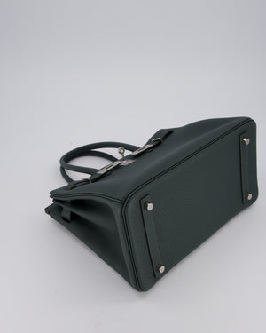 Hermès Birkin 30 Retourne Bag in Vert Mangrove Togo Leather with Palladium Hardware