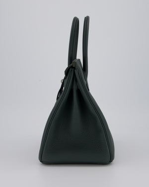 Hermès Birkin 30 Retourne Bag in Vert Mangrove Togo Leather with Palladium Hardware