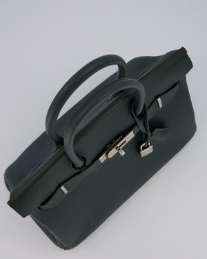 Hermès Birkin 30 Retourne Bag in Vert Mangrove Togo Leather with Palladium Hardware