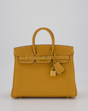 *RARE* Hermès Birkin 25 Bag in Naturel Sable Togo Leather with Gold Hardware